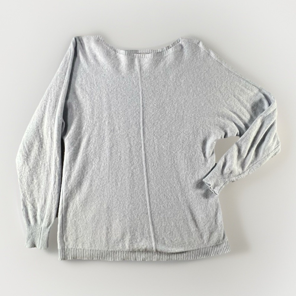 Bianco & Blu Italy Light Blue Cashmere Wool Blend Pullover Sweater Size Medium M